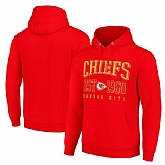 Men's Kansas City Chiefs Red Throwback Logo Pullover Hoodie,baseball caps,new era cap wholesale,wholesale hats