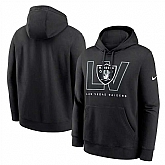 Men's Las Vegas Raiders Black Busted Play Club Fleece Pullover Hoodie,baseball caps,new era cap wholesale,wholesale hats