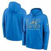 Men's Los Angeles Chargers Powder Blue Busted Play Club Fleece Pullover Hoodie,baseball caps,new era cap wholesale,wholesale hats