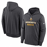 Men's Minnesota Vikings Anthracite Toss Sweep Performance Pullover Hoodie,baseball caps,new era cap wholesale,wholesale hats