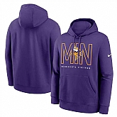 Men's Minnesota Vikings Purple Busted Play Club Fleece Pullover Hoodie,baseball caps,new era cap wholesale,wholesale hats