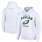 Men's Philadelphia Eagles White Pullover Hoodie,baseball caps,new era cap wholesale,wholesale hats