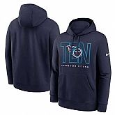 Men's Tennessee Titans Navy Busted Play Club Fleece Pullover Hoodies,baseball caps,new era cap wholesale,wholesale hats
