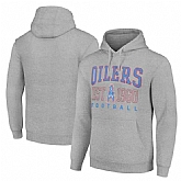Men's Tennessee Titans Gray Throwback Logo Pullover Hoodie,baseball caps,new era cap wholesale,wholesale hats