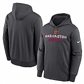 Men's Washington Commanders Anthracite Toss Sweep Performance Pullover Hoodie,baseball caps,new era cap wholesale,wholesale hats