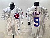 Men's Chicago Cubs #9 Javier Baez White Home Limited Stitched Jersey,baseball caps,new era cap wholesale,wholesale hats