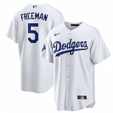 Men's Los Angeles Dodgers #5 Freddie Freeman White 2025 World Series Champions Home Cool Base Stitched Jersey,baseball caps,new era cap wholesale,wholesale hats