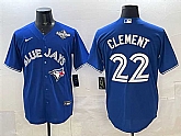 Men's Toronto Blue Jays #22 Ernie Clement Blue 2025 World Series Cool Base Stitched Jersey,baseball caps,new era cap wholesale,wholesale hats