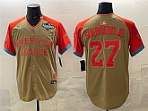Men's Toronto Blue Jays American League #27 Vladimir Guerrero Jr. Cream All-Star 2025 World Series Limited Stitched Jersey,baseball caps,new era cap wholesale,wholesale hats