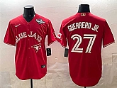 Men's Toronto Blue Jays #27 Vladimir Guerrero Jr. Red 2025 World Series Cool Base Stitched Jersey,baseball caps,new era cap wholesale,wholesale hats