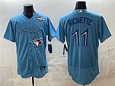 Men's Toronto Blue Jays #11 Bo Bichette Blue 2025 World Series Flex Base Stitched Jersey,baseball caps,new era cap wholesale,wholesale hats