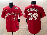 Men's Toronto Blue Jays #39 Trey Yesavage Red 2025 World Series Cool Base Stitched Jersey,baseball caps,new era cap wholesale,wholesale hats