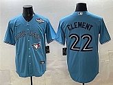 Men's Toronto Blue Jays #22 Ernie Clement Royal 2025 World Series Cool Base Stitched Jersey,baseball caps,new era cap wholesale,wholesale hats
