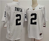 Men's Vanderbilt Commodores #2 Diego Pavia White 2024 F.U.S.E. Vapor Limited Stitched Football Jersey,baseball caps,new era cap wholesale,wholesale hats