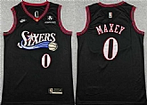 Men's Philadelphia 76ers #0 Tyrese Maxey Black 2025 Classic Edition Stitched Stitched Jersey,baseball caps,new era cap wholesale,wholesale hats