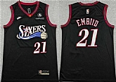 Men's Philadelphia 76ers #21 Joel Embiid Black 2025 Classic Edition Stitched Stitched Jersey,baseball caps,new era cap wholesale,wholesale hats