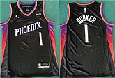 Men's Phoenix Suns #1 Devin Booker Black 2025 Statement Edition Stitched Basketball Jersey,baseball caps,new era cap wholesale,wholesale hats