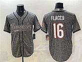 Men's Cincinnati Bengals #16 Joe Flacco Grey With Patch Cool Base Stitched Baseball Jersey,baseball caps,new era cap wholesale,wholesale hats