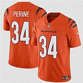Men's Cincinnati Bengals #34 Samaje Perine Orange 2025 F.U.S.E. Vapor Untouchable Limited Stitched Jersey Dzhi,baseball caps,new era cap wholesale,wholesale hats