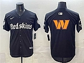 Men's Washington Commanders Team Big Logo Black 'Gothic Capitol Shadows Edition' Limited Stitched Baseball Jersey,baseball caps,new era cap wholesale,wholesale hats