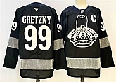Men's Los Angeles Kings #99 Wayne Gretzky Black With C Patch Alternate Stitched Hockey Jersey,baseball caps,new era cap wholesale,wholesale hats