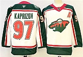 Men's Minnesota Wild #97 Kirill Kaprizov White 2025 With A Patch 25th Anniversary Stitched Hockey Jersey,baseball caps,new era cap wholesale,wholesale hats