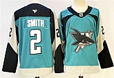 Men's San Jose Sharks #2 Will Smith Teal 2025 Alternate Stitched Hockey Jersey,baseball caps,new era cap wholesale,wholesale hats