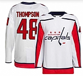 Men's Washington Capitals #48 Logan Thompson Authentic White Away Jersey Dzhi,baseball caps,new era cap wholesale,wholesale hats