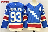 Youth new york rangers #93 mika zibanejad blue with a patch stitched hockey jersey,baseball caps,new era cap wholesale,wholesale hats