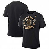 Men's Los Angeles Dodgers Black 2025 World Series Champions Locker Room Parade T-Shirt,baseball caps,new era cap wholesale,wholesale hats