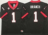 Georgia Bulldogs #1 Zachariah Branch Black F.U.S.E. Stitched Jersey,baseball caps,new era cap wholesale,wholesale hats