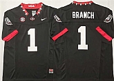 Georgia Bulldogs #1 Zachariah Branch Black 2025 F.U.S.E. Stitched Jersey,baseball caps,new era cap wholesale,wholesale hats