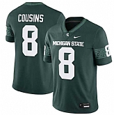 Men's Michigan State Spartans #8 Kirk Cousins Green Vapor Limited Stitched Football Jersey Dzhi,baseball caps,new era cap wholesale,wholesale hats