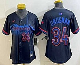 Women's Toronto Blue Jays #34 Kevin Gausman Black City Limited Jersey,baseball caps,new era cap wholesale,wholesale hats
