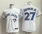 Youth Toronto Blue Jays #27 Vladimir Guerrero Jr. White Limited Stitched Jersey,baseball caps,new era cap wholesale,wholesale hats