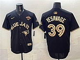 Men's Toronto Blue Jays #39 Trey Yesavage Black Gold 2025 American League Champions Limited Stitched Jersey,baseball caps,new era cap wholesale,wholesale hats