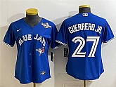 Women's Toronto Blue Jays #27 Vladimir Guerrero Jr. Royal 2025 World Series Cool Base Stitched Jersey(Run Small),baseball caps,new era cap wholesale,wholesale hats