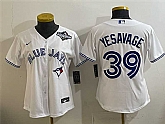 Women's Toronto Blue Jays #39 Trey Yesavage White 2025 World Series Home Cool Base Stitched Jersey(Run Small),baseball caps,new era cap wholesale,wholesale hats