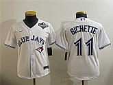 Youth Toronto Blue Jays #11 Bo Bichette White 2025 World Series Cool Base Stitched Jersey,baseball caps,new era cap wholesale,wholesale hats