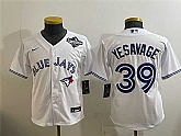 Youth Toronto Blue Jays #39 Trey Yesavage White 2025 World Series Cool Base Stitched Jersey,baseball caps,new era cap wholesale,wholesale hats