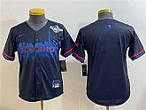 Youth Toronto Blue Jays Blank Navy 2025 World Series City Connect Limited Stitched Jersey,baseball caps,new era cap wholesale,wholesale hats