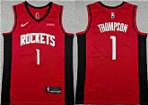 Men's Houston Rockets #1 Amen Thompson Red Icon Edition Stitched Jersey,baseball caps,new era cap wholesale,wholesale hats