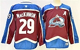Men's Colorado Avalanche #29 Nathan MacKinnon Burgundy 2024-25 With A Patch Stitched Jersey,baseball caps,new era cap wholesale,wholesale hats