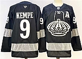 Men's Los Angeles Kings #9 Adrian Kempe Black With A Patch Alternate Stitched Hockey Jersey,baseball caps,new era cap wholesale,wholesale hats