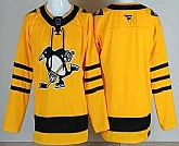Men's Pittsburgh Penguins Blank Yellow Alternate Authentic Jersey,baseball caps,new era cap wholesale,wholesale hats