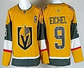 Men's Vegas Golden Knights #9 Jack Eichel Gold With A Patch Authentic Jersey,baseball caps,new era cap wholesale,wholesale hats