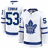 Men's Toronto Maple Leafs #53 Easton Cowan White Authentic Jersey Dzhi,baseball caps,new era cap wholesale,wholesale hats