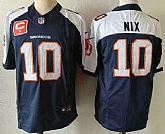 Men's Denver Broncos #10 Bo Nix Navy Blue C Patch Thanksgiving FUSE Vapor Jersey,baseball caps,new era cap wholesale,wholesale hats