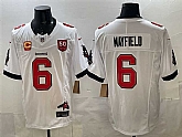 Men's Tampa Bay Buccaneers #6 Baker Mayfield White F.U.S.E. 50th Season & 4-Star C Patch Vapor Limited Stitched Jersey,baseball caps,new era cap wholesale,wholesale hats
