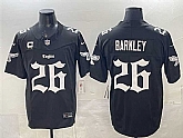 Men's Philadelphia Eagles #26 Saquon Barkley Black 2025 F.U.S.E. 'Gothic Philly Edition' With 3-Star C Patch Vapor Limited Stitched Jersey Dzhi,baseball caps,new era cap wholesale,wholesale hats